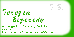 terezia bezeredy business card